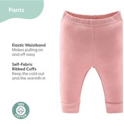 The Peanutshell Baby Girl Pink Floral Elephant Cotton Layette Gift Set, Baby Clothes Essentials, 30-Piece - Thumbnail 2