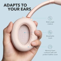 Soundcore Anker Life Q20 Hybrid Active Noise Cancelling Headphones, Wireless Over Ear Bluetooth Headphones, 60H Playtime, Hi-Res Audio, Deep Bass - Thumbnail 5