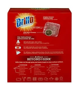 Brillo Steel Wool Soap Pads, Long Lasting, Original Scent Cleaning, 18 Count (Original, 18 Count (Pack of 2)) - Thumbnail 2