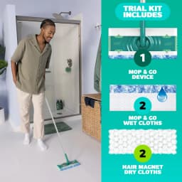 Swiffer Starter Classic Kit (1 Device, 2 Hair Magnet Dry Cloths, 2 Mop & Go Wet Cloths) - Thumbnail 8