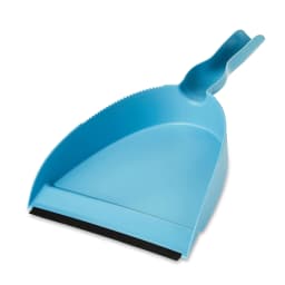 Great Value Plastic Dust Broom and Pan Set, Blue - Thumbnail 3