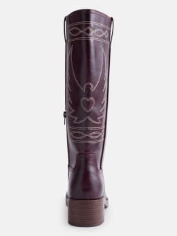 No Boundaries Women's Bird Embroidered Block Heel Boots - Thumbnail 3