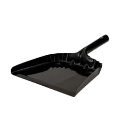 Behrens Portable Rectangular Galvanized Steel Corrugated Dustpan, Black - Thumbnail 8