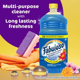 Fabuloso 2X Multi-Purpose Cleaner Bleach Alternative, Spring Fresh Scent, 56 fl oz - Thumbnail 3