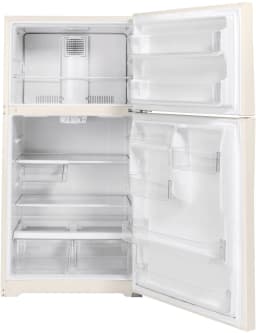 Ge Gte22jtnr 33" Wide 21.9 Cu. Ft. Energy Star Rated Top Mount Refrigerator - Beige - Thumbnail 3