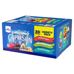 Capri Sun Flavored with Other Natural Flavor Juice Drink Blend, 30 Pouches, for School Lunches and On-the-Go Hydration, Fruit Punch, Strawberry Kiwi - Thumbnail 9