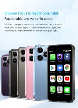 SOYES XS15 Android 8.1 2GB RAM 16GB ROM Ultra-thin 3 Inch Dual SIM Smart Phone, Grey - Thumbnail 9