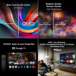 TCL 50" Q Series QLED 4K UHD HDR Smart Google TV (NEW 2025) - Dolby Vision, Dolby Atmos, Motion Rate 240, HDR 10+ - Thumbnail 4