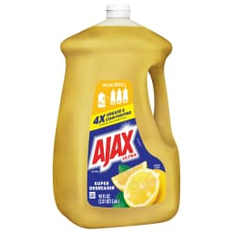 Ajax Ultra Liquid Dish Soap, Super Degreaser, Mess-Free, Easy-Flip Cap, Lemon Scent, 90 fl oz - Thumbnail 13