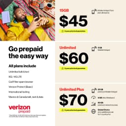 Verizon Prepaid Apple iPhone 15, 5G, 128GB, Black - Prepaid Smartphone [Locked to Verizon Prepaid] - Thumbnail 3