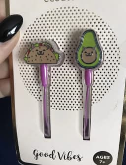 RHEA- Dci Good Vibes Taco Cat Avocado Earbuds - Thumbnail 2