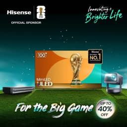 Restored Hisense C2 Ultra, Triple Laser Smart Portable Projector, 4K UHD, 3,000 Lumens, 65” – 300”, Dolby Vision - Thumbnail 18