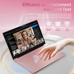 15.6" Laptop,Intel N95,8GB RAM,512GB SSD,Windows 11 Pro Work Computer,Fingerprint Reader,Backlit Keyboard,Rose - Thumbnail 6