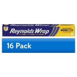 (16 pack) Reynolds Wrap Non-Stick Aluminum Foil Roll, 12 inches Wide, 50 Sq. Ft - Thumbnail 1