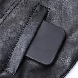 ZUKMRJPC Mens Faux Leather Jacket Full Zip Classic Vintage Solid Color Motorcycle Jackets Casual Lightweight Slim Fit Bomber Jackets - Thumbnail 6