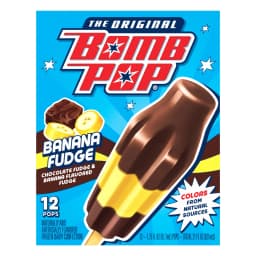 Bomb Pop Banana Fudge Freeze Ice Pop, Frozen Freezer Dessert, 12 Pack - Thumbnail 7