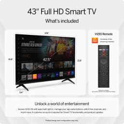 Open Box VIZIO 43” Class Full HD 1080p LED Smart TV (VFD43M-08) - Thumbnail 5