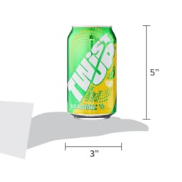 Great Value Twist up Lemon Lime Soda Pop, 12 fl oz, 12 Pack Cans - Thumbnail 7