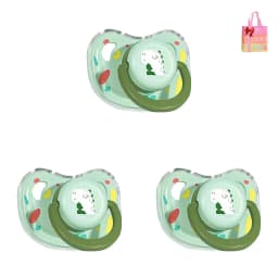 3Pcs New Calming Dog Pacifier Chew Toy, Dog Chewing Pacifier, Pet Silicone Chew Toy for Small Dog Cats - Thumbnail 1