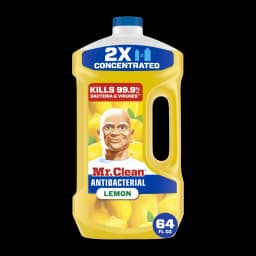 Mr. Clean Floor Cleaner, All Purpose Cleaner, Mop Soap, Lemon, Anti-Bacterial, 64 fl oz - Thumbnail 1