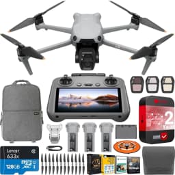 DJI Air 3S Fly More Combo (RC 2 Screen Remote) Drone with 1" CMOS Wide-Angle & Medium Tele Camera, 4K/60fps, Omnidirectional Sensing, Smart RTH, 3 - Thumbnail 1