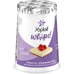 Yoplait Whips Reduced Fat Yogurt Mousse, Cherry Cheesecake Flavored, 4 OZ Yogurt Cup - Thumbnail 9