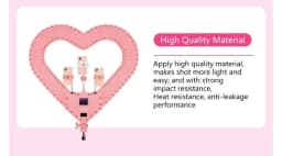 20'' Ring Light Live Streaming Selfie Heart Shaped professional &wireless remote - Thumbnail 7
