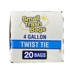 Basic 4 Gallon Twist Tie Bathroom Bags, 20 Bags - Thumbnail 3
