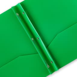 Pen+Gear Green 3-Prong Folder with 2 Pockets, 9.4" x 11.4" - Thumbnail 4