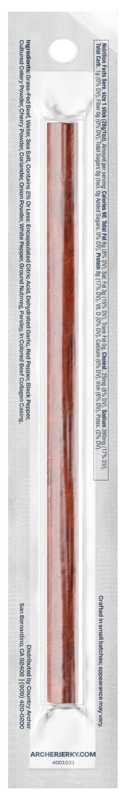 Archer Original Beef Jerky Stick, 8g Protein, Zero Sugar, 1 oz - Thumbnail 6