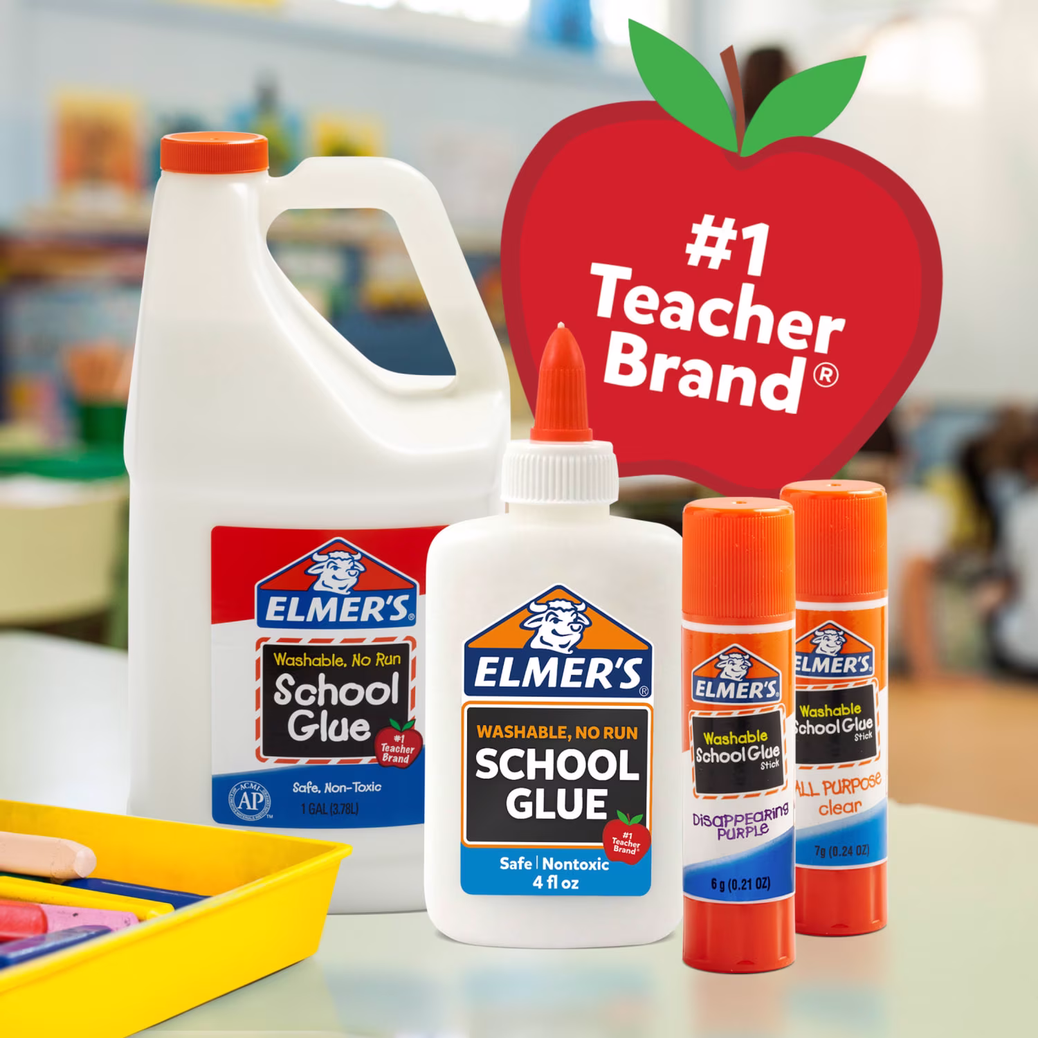 Elmer's Liquid School Glue, Washable, 4oz., 1 Count - Thumbnail 3
