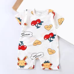 Povozer Baby Bodysuit Infant Girl Romper,Baby Suits Infant Toddler Clothing All Newborn Crawling Suits Suits Baby Clothes,Size 12-18 Months,Red - Thumbnail 2