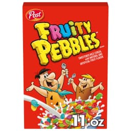 Post Fruity PEBBLES Breakfast Cereal, Gluten-Free, Sweetened Puffed Rice, 11 oz - Thumbnail 1