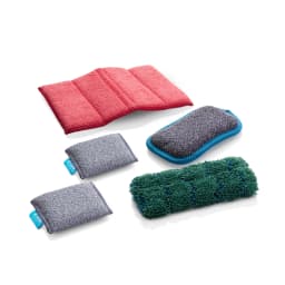 E-Cloth Sponges Bundle, Absorbent and Reusable Multi-Purpose Household Microfiber Cleaning Scrubber, 5 Pcs Set - Thumbnail 1