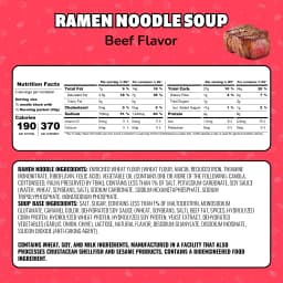 Maruchan Ramen Noodle Soup, Beef Flavor Instant Noodles, 3 oz, Pack - Thumbnail 10