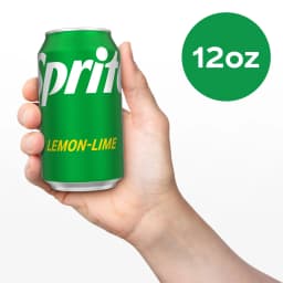 Sprite Lemon-Lime Caffeine Free Soda Pop Cans, 12 fl oz, 24 Pack - Thumbnail 6