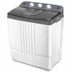 Gymax Portable Washing Machine Compact Twin Tub 20 lbs Capacity Washer Spinner - Thumbnail 3