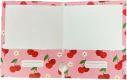 Back to School 2 Pocket Folders Hearts, Flowers, Cherries, Rainbows Set of 4 Elementary Grade School - Thumbnail 5