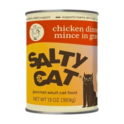 (6 pack) Salty Cat Chicken Dinner Mince in Gravy Wet Cat Food, 13 oz. Can - Thumbnail 2