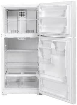 GE GTE19DTNRWW 30 Top Freezer Refrigerator with 19.1 cu. ft. Total Capacity LED Lighting Adjustable Wire Shelves Upfront Temperature Controls ADA - Thumbnail 4