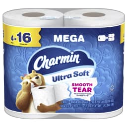 Charmin Ultra Soft Toilet Paper, 4 Mega Rolls, 2-Ply Bath Tissue - Thumbnail 2