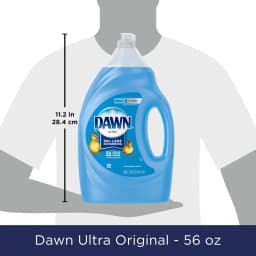 Dawn Ultra Dish Soap Liquid, Dishwashing Liquid, Grease Removal, Original, 56oz - Thumbnail 8