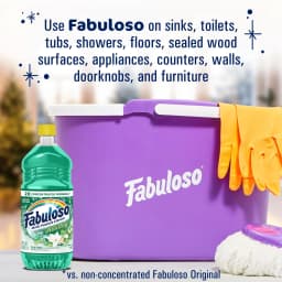 Fabuloso Holiday Multi-Purpose Cleaner, 2X Concentrated Formula, Fresh Winter Mint Scent, 33.8 fl oz - Thumbnail 6