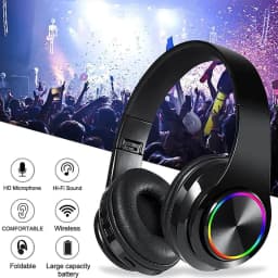 RHEA- Bluetooth Headphones Over Ear, Wireless Headphones Wired With Deep Bass, Noise C - Thumbnail 6