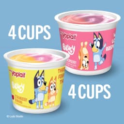 Yoplait Low Fat Kids Yogurt Cups, Bluey Variety Pack, Gluten Free, 8 Count, 32 oz - Thumbnail 3