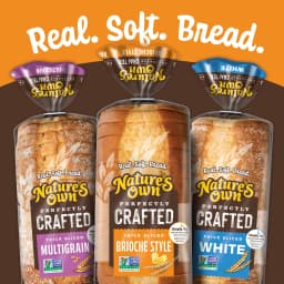 Nature's Own Perfectly Crafted Brioche Style Bread Loaf, Thick Sliced Non-GMO Brioche Bread, 22 oz Loaf - Thumbnail 8