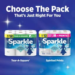 Sparkle Pick-A-Size Paper Towels, Multi-Color, 6 Double Rolls, 110 Sheets per Roll - Thumbnail 10
