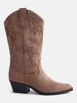No Boundaries Women's Studded Cowboy Boots - Thumbnail 1
