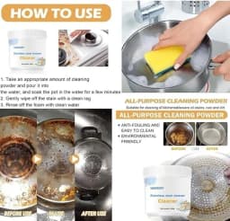 Super Strong Kitchen Cleaner Powder, Powerful Kitchen All-Purpose Powder Cleaner - Thumbnail 6