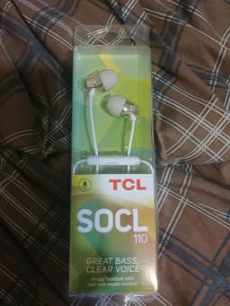 RHEA- Tcl Socl110 In-Ear Earbuds Wired Headphones - White New! - Thumbnail 1